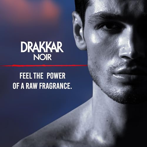 Drakkar Noir By Guy Laroche, Iconic Designer Fragrance, Intense & Powerful Eau de Toilette, Fougere Blend & Aromatic Spices, Long Lasting Mens Cologne, Day and Evening Scent, 6.8 Fl. Oz.