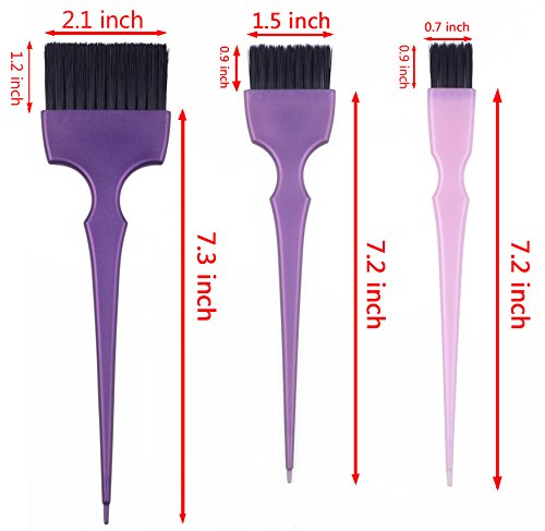 Hair Dye Coloring Brushes Kit Color Applicator Tint Brush-6 Pieces