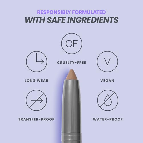 Wonderskin IYKYK Eyeshadow Stick - Longwear Eye Shadow Sticks, Budge-Proof and Waterproof Matte Eyeshadow Stick with Built-in Sharpener (Mink)