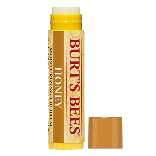 Burt's Bees Lip Balm - Honey, Lip Moisturizer With Responsibly Sourced Beeswax, Tint-Free, Natural Origin Conditioning Lip Treatment, 4 Tubes, 0.15 oz.