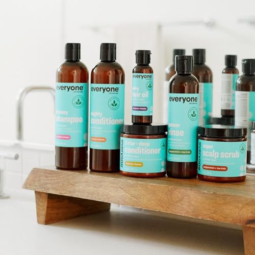 Everyone Hair Care Conditioner - Coconut & Lemon Mighty, 12 fl oz Bottle, Wash & Leave In Hydrating Conditioner, Deep Moisturizing, Sulfate Free & Paraben Free