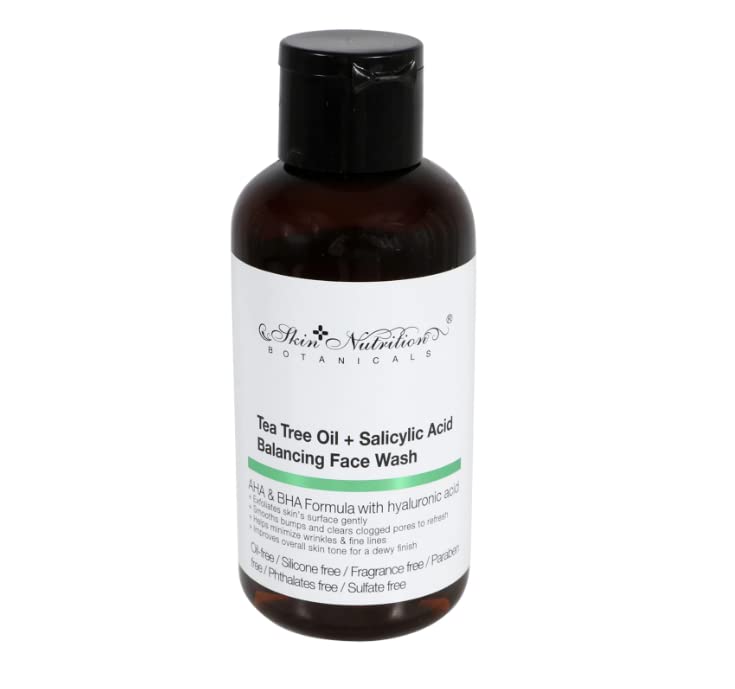 Skin Nutrition Botanicals Tea Tree Oil & Salicylic Acid Balancing Face Wash, 1 oz.