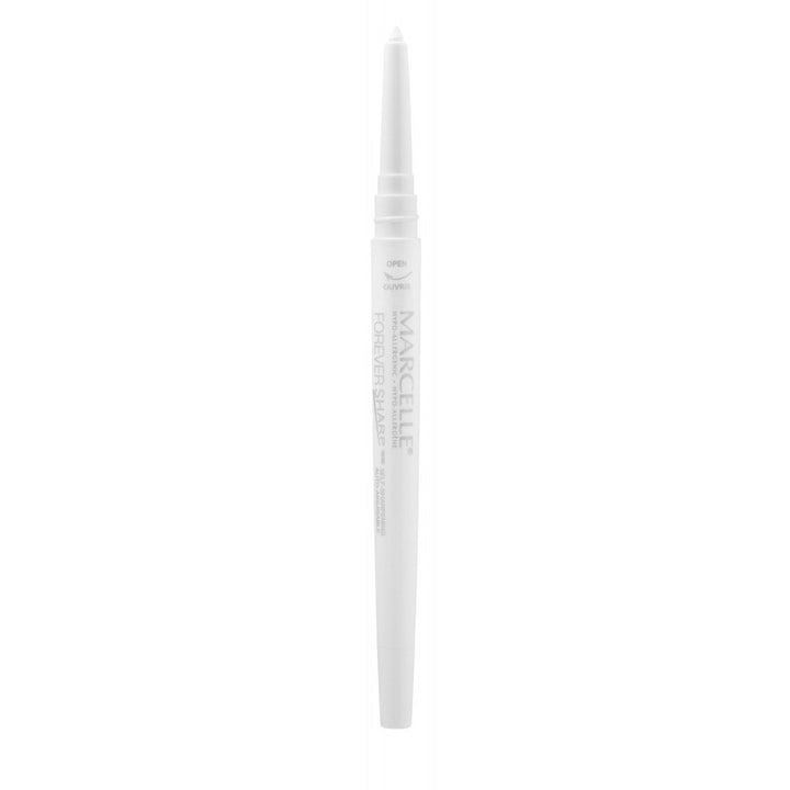 Marcelle Forever Sharp Waterproof Kohl Eyeliner, White, Hypoallergenic and Fragrance-Free, 0.008 oz