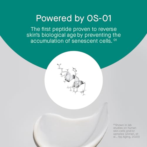 OneSkin FACE OS-01 Peptide Skin Longevity Moisturizer - Evens Skin and Reduces Fine Lines & Wrinkles, For All Skin Types Including Sensitive Skin