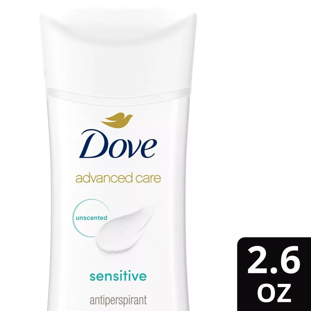Dove Deodorant 2.6 Ounce Adv Care Anti-Perspirant Sensitive (76ml) (3 Pack)