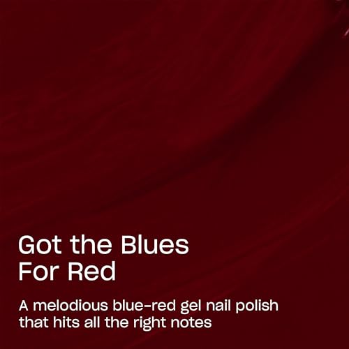 OPI GelColor Got the Blues for Red | Opaque Dark Red Crème UV Cure Gel Nail Polish | Vegan & HEMA Free, Long Lasting, High Shine