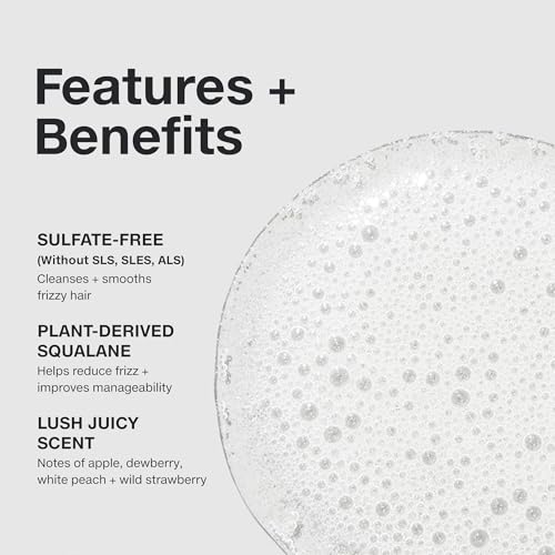 Paul Mitchell Super Smooth Shampoo, Controls Frizz, Adds Softness, For Frizzy Hair, 10.14 fl oz