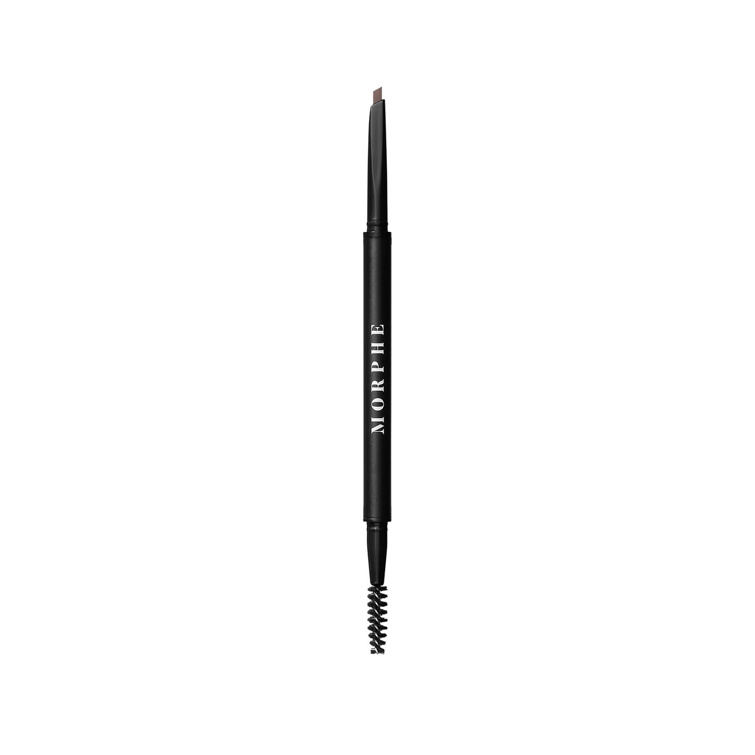 Morphe Definer Dual-Ended Brow Pencil & Spoolie - Eyebrow Pencil with Precision Slanted Tip for Shaping, Defining & Filling - Smooth, No-Tug Formula - Chocolatte Mousse (0.003 oz)
