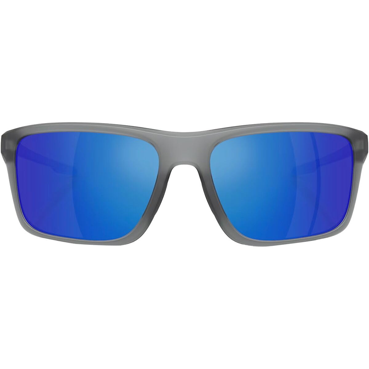 Native Eyewear Men's XD9043 Tavern Square Sunglasses, Matte Smoke Crystal/Blue Mirrored Polarized, 57 mm