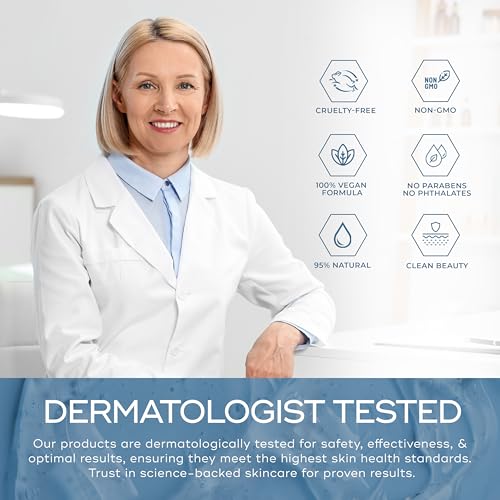 Skin Aesthetics Hyaluronic Acid & Collagen Face Serum - Anti-Aging, Hydrating, Fine Lines, Wrinkles & Acne Scar Treatment - Dermatologist Tested Korean Skincare - Clean Beauty, Cruelty-Free - 1.69 oz