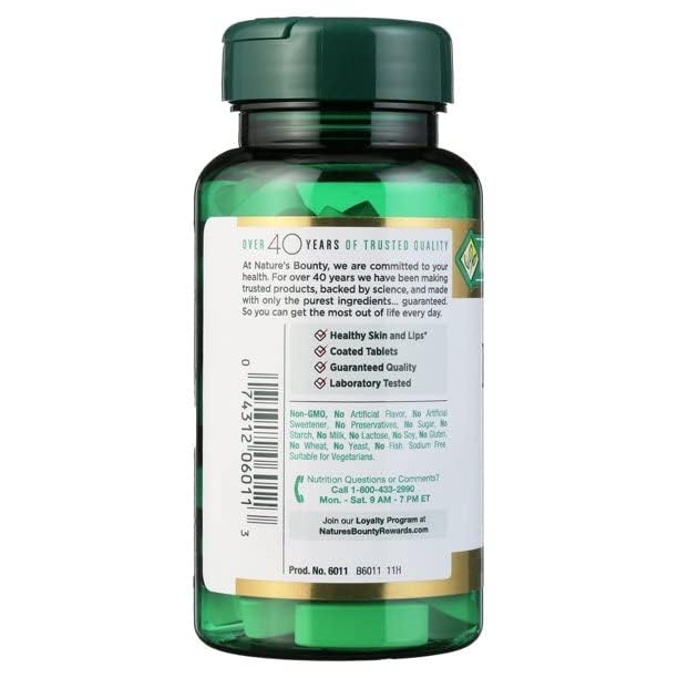 Nature's Bounty L-Lysine 1000 Mg Tablets 60 Ea (Pack of 4)