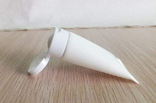 QUUPY 24PCS 20ML/0.68oz Empty Refillable Cosmetic Squeeze Tube Bottle Containers Jars Pot With Flip Cap For Makeup Shampoo Facial Cleanser Body Cream Shower Gel Liquids Lip Gloss(White)