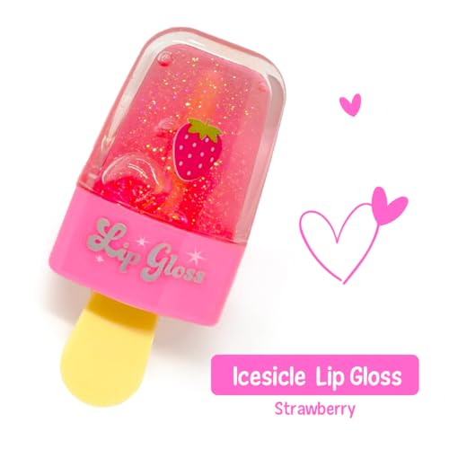 Hot Focus | Strawberry Flavored Lip Gloss Set – Assorted Fruity Lip Gloss Flavors, Non-Toxic Makeup for Kids & Teens