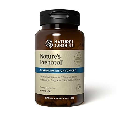 Nature's Sunshine Prenatal, 120 Tablets | Prenatal Vitamin Provides a Combination of Vitamins and Minerals to Support the Nutritional Needs of Both Mother and Child