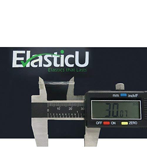 Hair Elastics - STRONG - REUSEABLE - clear Premium Polybands Pack of 70 for Ponytail by ElasticU