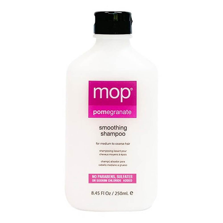 MOP Pomegranate Smoothing Shampoo For Medium to Coarse Hair - Cleansing Formula Strengthens Scalp & Hair, Repairs and Nourishes