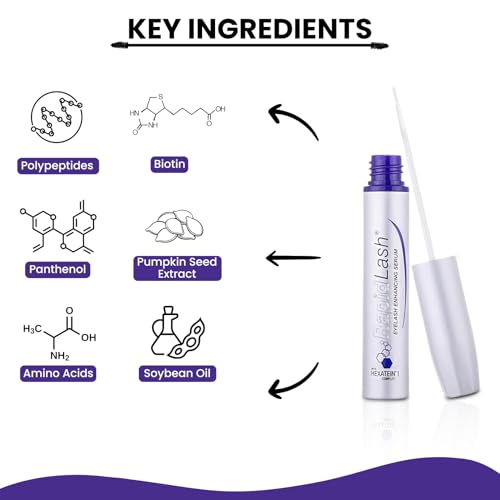 RapidLash Eyelash Enhancing Serum with HEXATEIN 1 Complex – Lash Serum for Eyelashes Conditioning & Hydrating – Longer-Looking, Fuller and Thicker Appearing Lashes – 3 mL / 0.1 fl oz