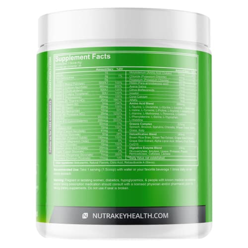 NutraKey Envie Multivitamin Powder, Keto MultiVitamin for Men and Women, Fruits, Greens, Antioxidants, Digestive Enzymes, Amino Acids, Vitamin B Organic Powder (Pineapple, 210g)