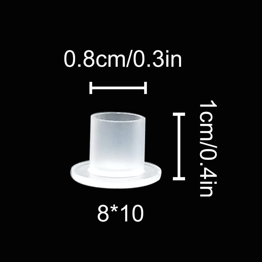 10 * 8Mm: Needlehouse 1000Pcs (108Mm) Tattoo Ink Caps Professional Tattoo Ink Cups with Base, Caps Plastic Transparent Pigment Cups Caps Tattoo Supplies (108Mm)