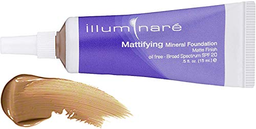 Illuminare Mattifying Mineral Foundation Makeup SPf 20 Matte Finish 15ml (Sienna Sun)