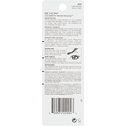 Revlon ColorStay Brow Mousse, Dark Brown
