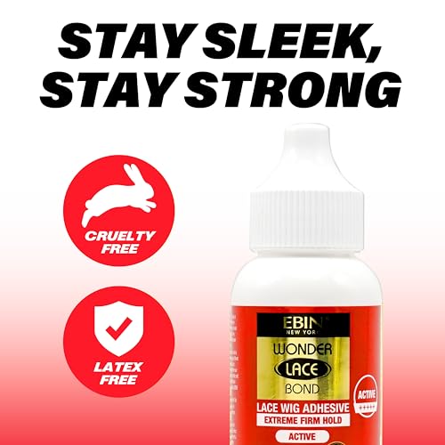 Wonder Lace Bond Wig Adhesive: Extreme Hold Invisible Bonding Glue for Secure, Natural-Looking Poly and Lace Wigs | 1.18oz Waterproof, Latex-Free
