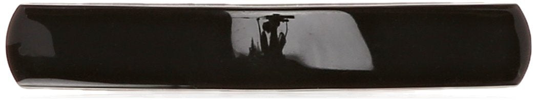 Caravan Extra Long Basic Automatic Black Barrette, 0.5 Ounce