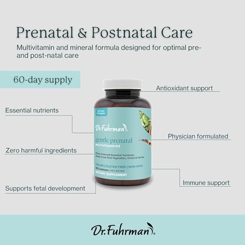 Dr. Fuhrman's Gentle Prenatal Multivitamin & Mineral Supplement with Iron - 120 capsules