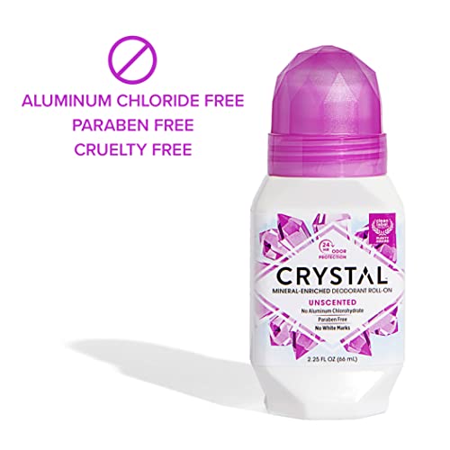 Crystal Body Deodorant Roll-On-2.25 oz, 2 pack