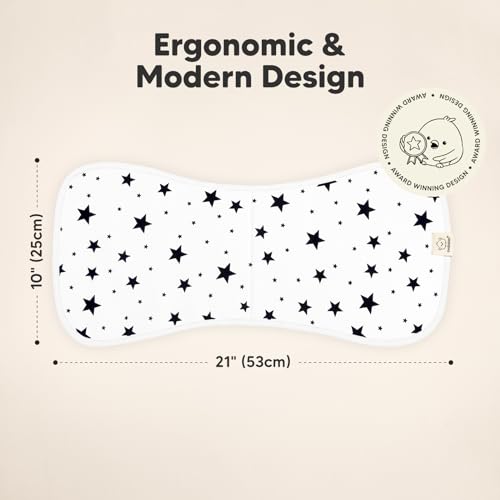 Organic Burp Cloths Baby Boy & Girl - 5-Pack Super Absorbent Cotton Burping Cloths for Babies, Soft & Plush Newborn Spit Up Rags, Infant Towels for Milk Spit Up, Unisex, Large 21 x 10 (Adventurer)