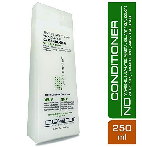 Giovanni Organic Tea Tree Conditioner, Pack of 1, 250ml
