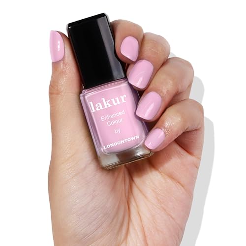 LONDONTOWN Nail Polish Hotel California Collection Long Lasting Chip-resistant Vitamin E Rapeseed Flower Oil, 0.4 oz, Pink Palm