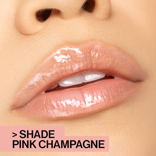 wet n wild MegaSlicks Lip Gloss, Ultra-Glossy, Vitamin-E Enriched, Ultra-Gloss High Shine Moisturizing, Cruelty-Free & Vegan - Rose Gold