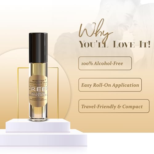 MOBETTER FRAGRANCE OILS' Our Impression of Creed Millesime Body Oil 1/3 oz roll on Glass Bottle