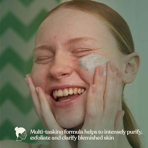 The Body Shop Tea Tree 3 in 1 Wash Scrub & Mask – Purifying Vegan Skincare For Oily, Blemished Skin – 4.2 oz