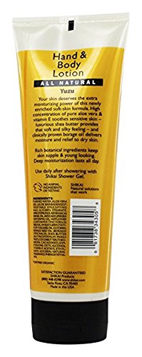 Shikai - Natural Moisturizing Hand & Body Lotion, Softens & Moisturizes Skin with Aloe Vera, Borage Oil & Shea Butter, Sensually Smooth Skin with Delicious Fragrances (Yuzu, 8 Ounce, Pack