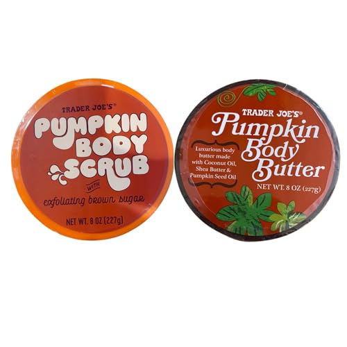 Trader Joe's Pumpkin Body Scrub and Body Butter 8 oz each Set