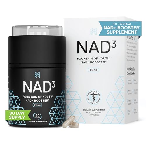 HPN NAD+ Booster (NAD3), Anti Aging Cell Booster, NRF2 Activator, Nicotinamide Riboside Alternative, NAD Supplement Natural Energy, Longevity, and Cellular Health, 312 Mg per Serving (1 Month Supply)