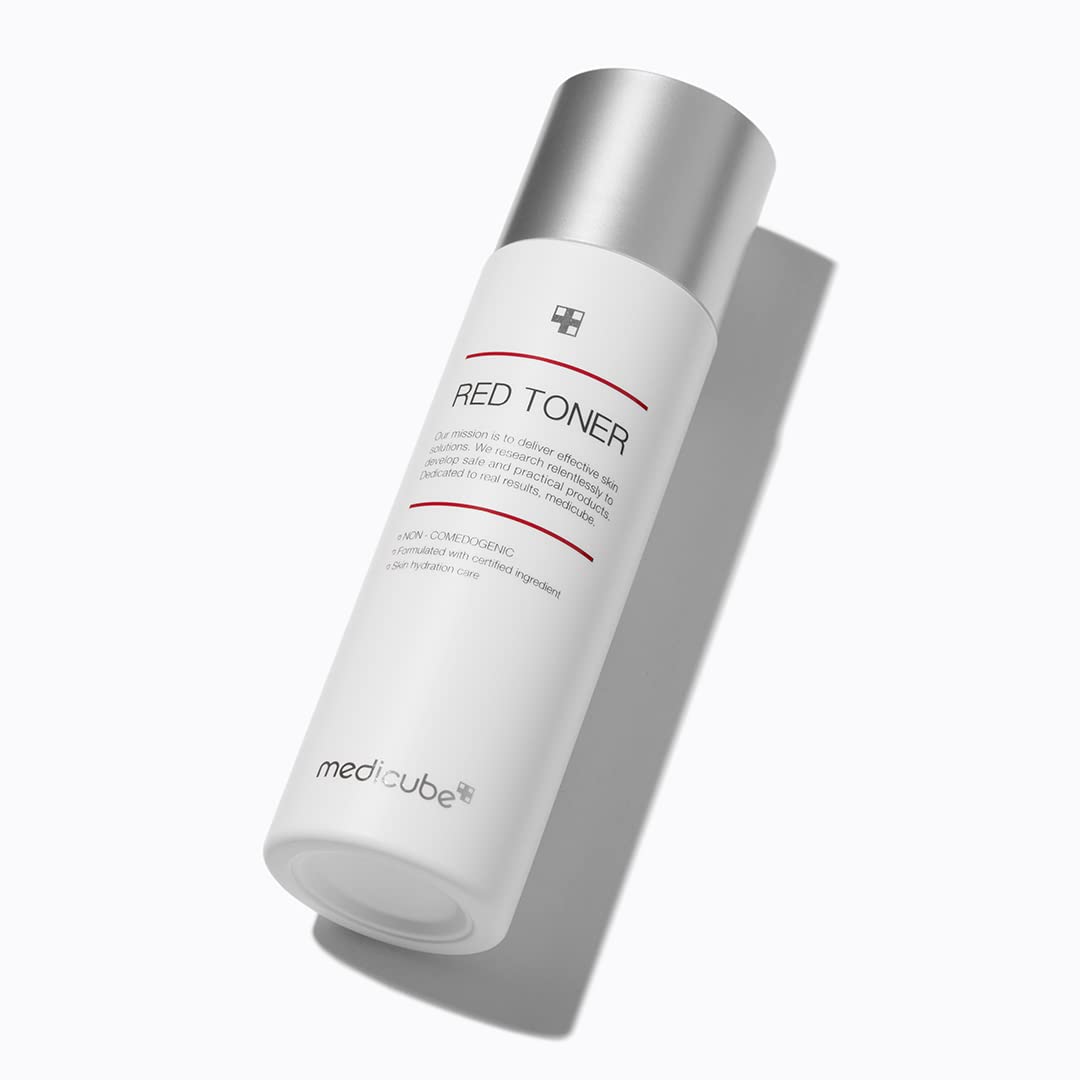 Medicube Red Toner 2.0 || Low-irritating Formula for Acne-Prone Skin | Soothing and Relieving | Formulated with BHA, Niacinamide & Adenosine | Non-comedogenic | Korean Skincare (3.38fl.oz.)