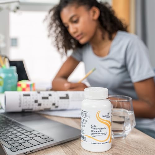 Seeking Health Kids Multivitamin Chewable, Formulated for Children’s Health, with L-5-MTHF L-Methylfolate, B12, Riboflavin, Vitamin A, Vegetarian (60 Chewable Tablets)*