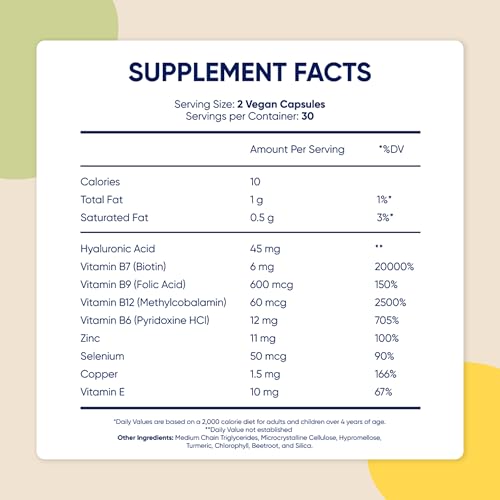 Moerie Ultimate Hair Boost Supplement for Women & Men - Hair, Skin, Nails Vitamins with Biotin & Minerals for Hair Health - Thicker Hair - 60 Capsules