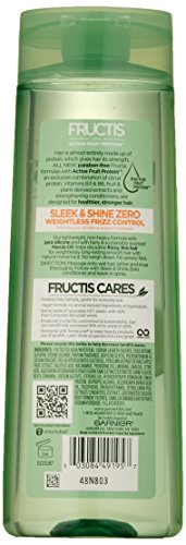 Garnier Hair Care Fructis Sleek and Shine Zero Shampoo, 12.5 Fluid Ounce
