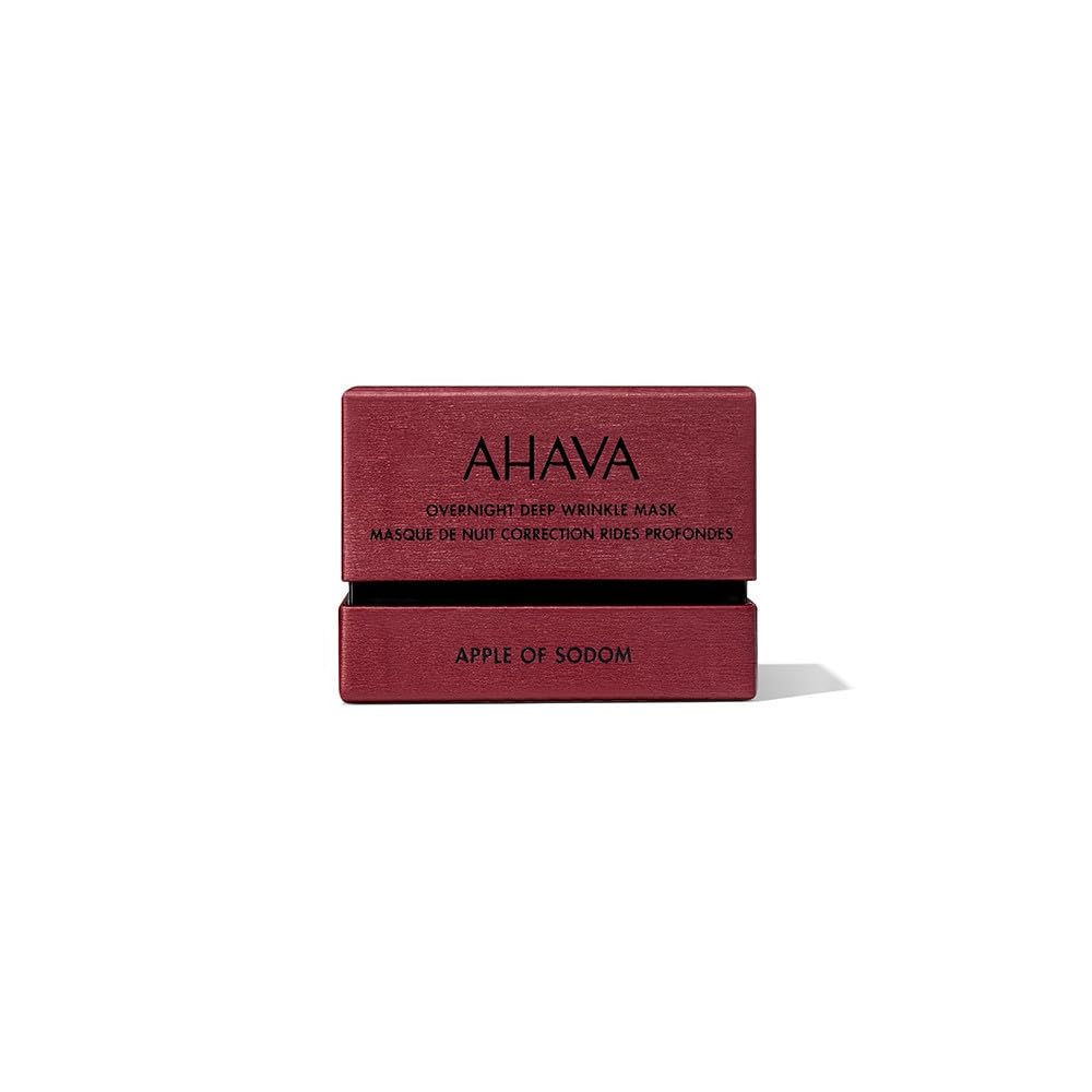 AHAVA Apple of Sodom Overnight Deep Wrinkle Anti-Aging Mask - Nourishing Gel-based Mask to Combat Deep Wrinkles, Restores Skin's Ability to Repair & Hydrates, includes exclusive Osmoter, 1.7 Fl.Oz