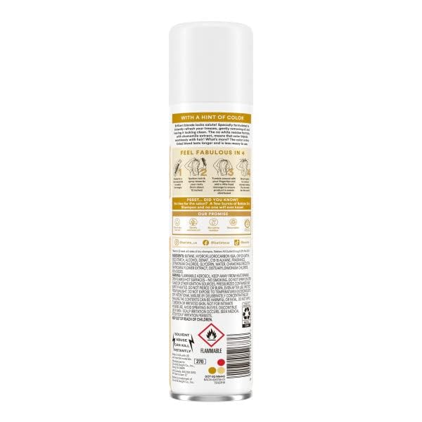 Batiste Dry Shampoo Plus, Brilliant light and Blonde 6.73 oz