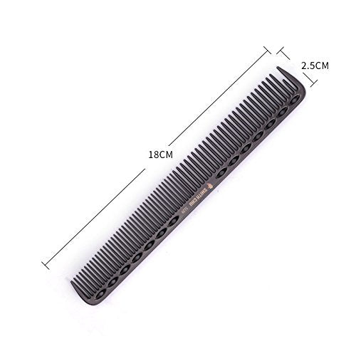 SMITH CHU Professional Durable Space Aluminum Barber Combs for Hairdressing- New Salon Anti Static Hair Styling Comb Brush (Gun black)