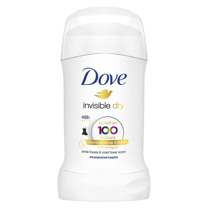 Dove Unisex Invisible Dry Stick Anti-Perspirant Deodorant Roll On 40Ml (black), Pack Of 1