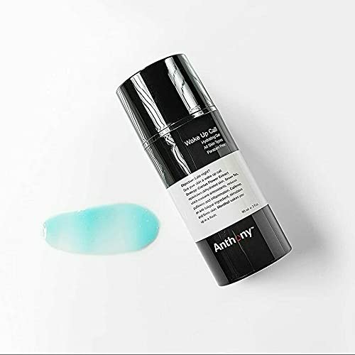 Anthony Wake Up Call, 3 Fl Oz, Face & Under Eye Gel for Dark Circles and Puffiness ââ‚¬â€œ Bags Treatment ââ‚¬â€œ Tired Skin Refresher & Moisturizer with Caffeine, Menthol, Green Tea, and Shea Butter