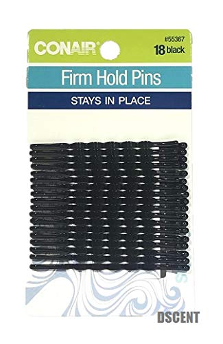 Scunci 55367 Black Styling Essentials Bobby Pins 18 Count