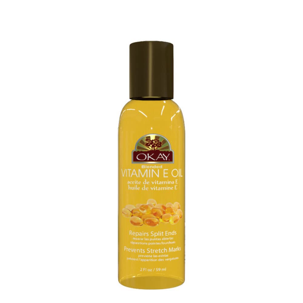 Okay Vitamin E Oil for Hair, Skin and Nail, 2 Ounce