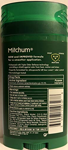MITCHUM Advanced Control Invisible Solid Clean Control For Men, 2.7 Oz (Pack of 3)